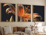 Wallity Cuadro decorativo enmarcado en MDF (3 piezas) 35 x 50 cm